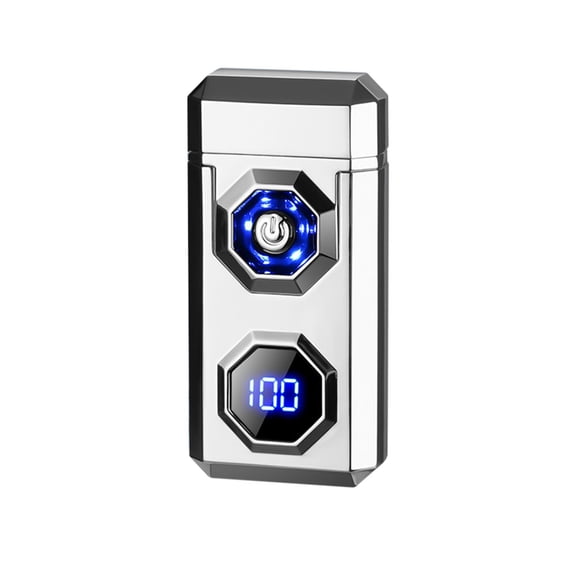 Fire Blaze Lighter Electric,Blaze Flame Lighters,Waterproof Lighter,USB Charging Windproof Lighter(Silver 3.07*1.45*0.7in)Clearance from ANMUYUM