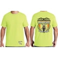 thumbnail image 3 of Low Deuce Biker Shirts High Visibility Motorcycle Shirt for Men Soft and Lightweight Short Sleeve Motorcycle Shirts Lime (S), 3 of 3