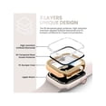 thumbnail image 2 of 1pc Fashionable Gorgeous Double Rhinestone Pc Protection Case, Compatible With Apple Watch 38mm 40mm 41mm 42mm 44mm 45mm 49mm,Compatible With Apple Wa, 2 of 4