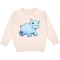 thumbnail image 2 of Inktastic Cute Baby Hippo Toddler Sweatshirt, 2 of 4