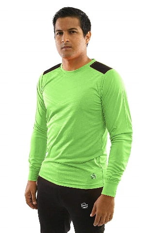 green goalie jersey
