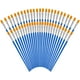 thumbnail image 1 of Pinceles para pintar azules (paquete de 50) - Pinceles para acrílico, acuarela y óleo con cerdas de nailon y mango de plástico - Pincel para pintar pequeño, fino y plano - Arte y manualidades   JM, 1 of 5