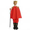 thumbnail image 4 of LIIPEE Boys King Costumes Kids Cute Tops Pants Waistband And Headwear Dress Up Clothes 4 Piece,3-5 Years, 4 of 7