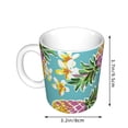 thumbnail image 2 of Yiaed Cute Pineapples Print Ceramics Coffee,Large Handle Design,Extra Large Tea and Coffee Cup for Office and Home Mugs, 2 of 6