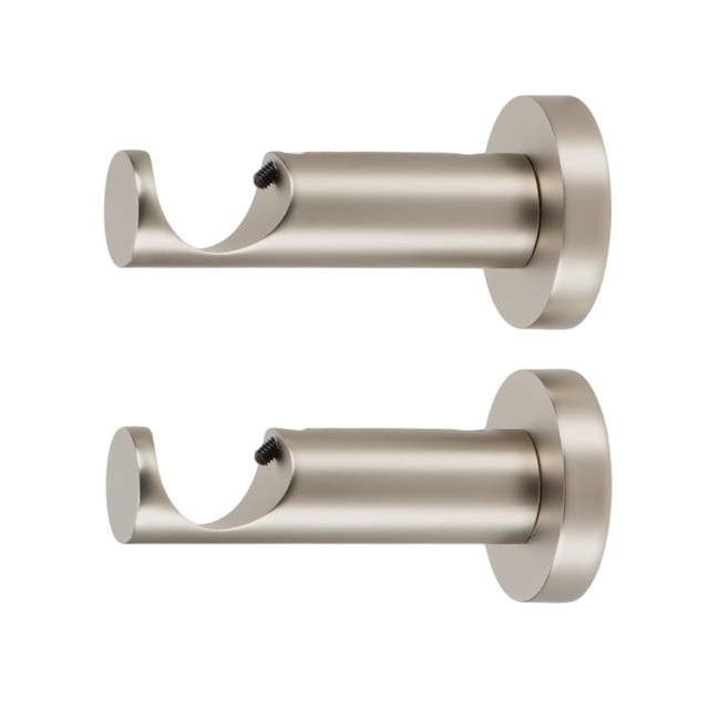 Juego de 2 soportes para barras de cortina Ivilon para techo y pared
