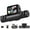 A, variant on ZZERHUOO 4K4 Kanaals Autocamera Front & Rear & Inside With Night 2.0" IPS Screen 1080P Front Cam 170° Wide Angle Rear 120° Wide Angle Suitable For Car Wheel Tractor Sign Solar Powe Backup Camera