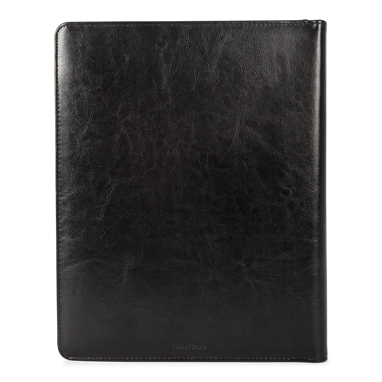 Stebco WRC5039BS-BLACK Leather Padfolio, Writing Pad, Black