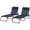 Dark Blue, variant on YYAo Chaise Lounge Chair Outdoor, Outdoor Chaise Lounge,2 Folding Chaise Lounge Pool Chairs with 4-Position Reclining Back, Pillow, Cream White