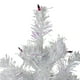 Northlight 3' Pin Irisé Blanc Pré-Éclairé Sapin Artificiel de Noël - Lumières Violettes - Lumières Violettes - - - - - - - - - - - - - - - - – image 3 sur 5