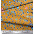 thumbnail image 3 of Soimoi polyester Crepe Fabric Butterfly & Flower Floral Print Fabric by Yard 52 Inch Wide, 3 of 3