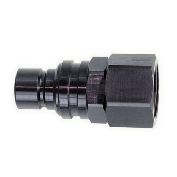 Jiffy-Tite 22306 Quick Release 6 AN Female Plug Valved, Black