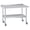 Silver 60"x24", variant on Tzou 48x24 InchStainless Steel Prep Table - Commercial Kitchen Workstation with Backsplash, 4 Casters & Adjustable Shelf