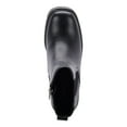 thumbnail image 3 of AQUA COLLEGE Womens Black 1" Platform Waterproof Slip Resistant Raine Round Toe Block Heel Zip-Up Leather Chelsea 10 M, 3 of 3