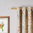 thumbnail image 4 of Curtain Rod Gold Extendable Curtain Rod 48" to 86" Adjustable Curtain Rods Includes rods, ball finials, 3piece brackets, hardware kits, 4 of 9