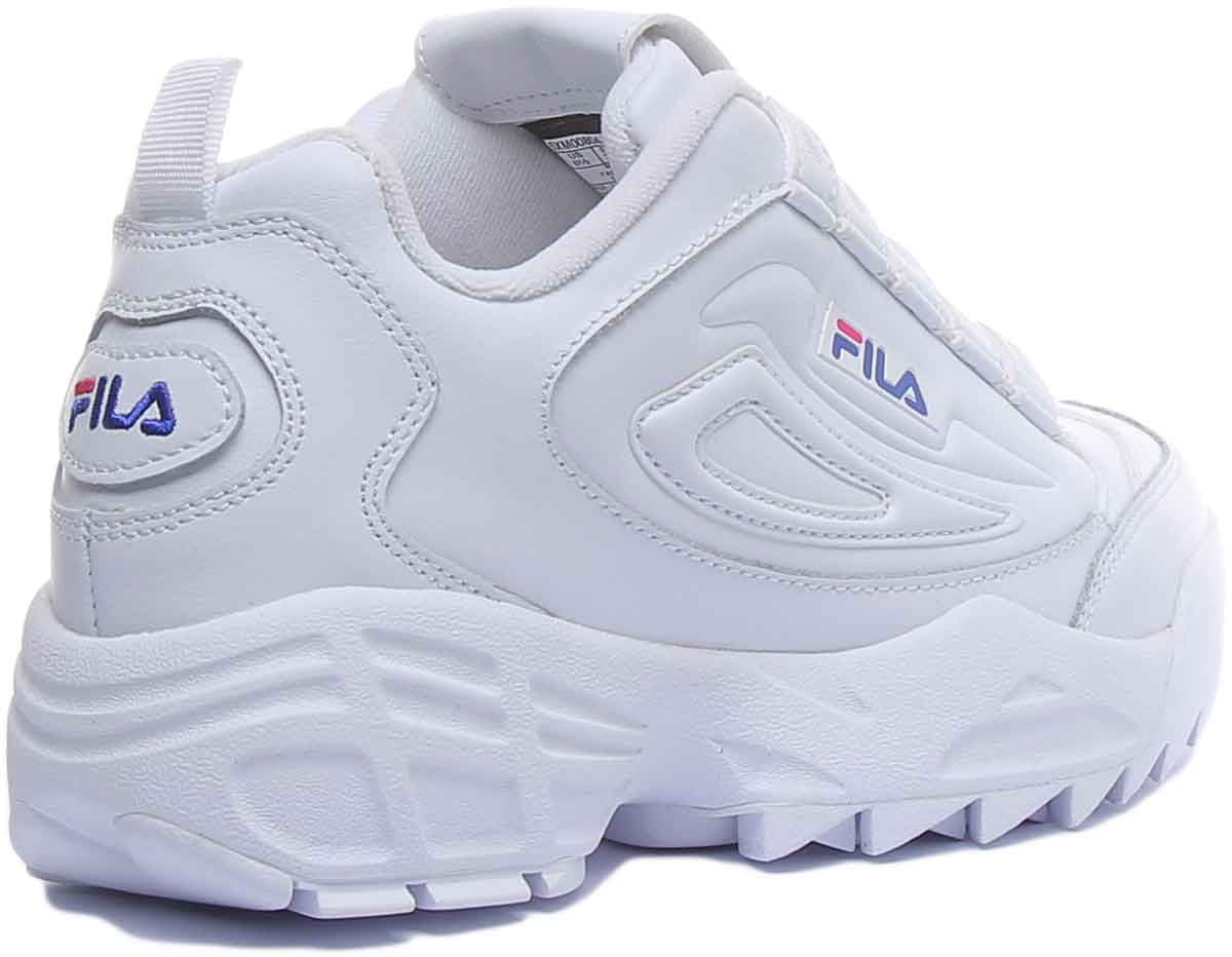 Fila Disruptor 3 Women's Chunky Sole Lace Up Sneakers In White Size 6.5