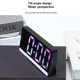 thumbnail image 5 of Reloj electrónico con espejo luminoso, despertador digital, mesa, silencioso, decoración de escritorio, reloj despertador electrónico para estudiantes, pantalla grande Flye243322,, 5 of 5