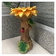 thumbnail image 3 of Baños para pájaros para exteriores, pedestal marrón hecho a mano, antiguo jardín al aire libre, baño para pájaros, cuenco de resina para pájaros, regalos hechos a mano, 3 of 5