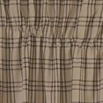 thumbnail image 3 of VHC Brands Cotton Curtain Plaid Prairie Swag Set, Charcoal (2 Panels), 3 of 5