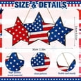 thumbnail image 3 of ¡Oferta! Decoración para puerta, letreros para el 4 de julio, letreros de madera con forma de corazón patriótico de EE. UU., letrero de bienvenida con forma de corazón de madera para el Día de la, 3 of 8