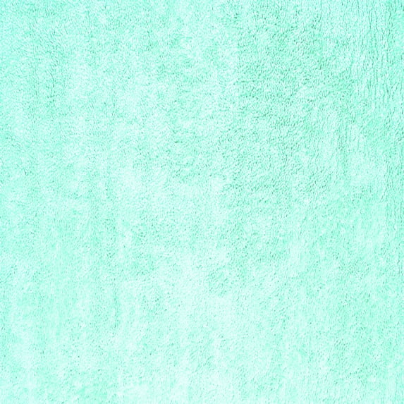 Ahgly Company Machine Washable Indoor Square Solid Turquoise Blue Modern Area Rugs, 4' Square
