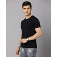 thumbnail image 4 of Crepeon Solid Men Cotton Round Neck Navy Blue,Black,Maroon, T Shirt, 4 of 10