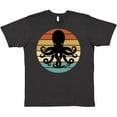 thumbnail image 3 of Inktastic Octopus Retro Vintage Sunset T-Shirt, 3 of 5