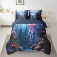 thumbnail image 2 of Erosebridal Wildlife Jellyfish Bedding Queen Size,Ocean Animal Bedding Sets Queen Size,Sealife Decor,Reversible,Super Cozy,7pcs, 2 of 5