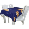 thumbnail image 3 of Coolnut Cute Dogs On Blue Tablecloth Modern Table Cover for Home Decoration, Spill Proof Cloth Washable for Dinner Picnic, 60"x90", 3 of 6