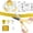 Gold, variant on Crutello Ribbon Cutting Ceremony Kit - 20"Giant Scissors with Gold Handle, 30ft Sparkle Giant Gold Ribbon 4"Wide, 24 Balloons & 90ft Balloon Band for Grand Opening Decorations