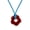 Red, variant on Yammee Hollow Pendant Necklaces Dopamine Flower Neck Jewelry Perfect for Party Wedding
