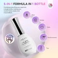 thumbnail image 5 of SAVILAND Glassy Cat Eye 5-In-1 One-Step Gel Nail Polish Kit, Quick Easy, Jelly Silver, 15ml/0.51 fl.oz, 5 of 7