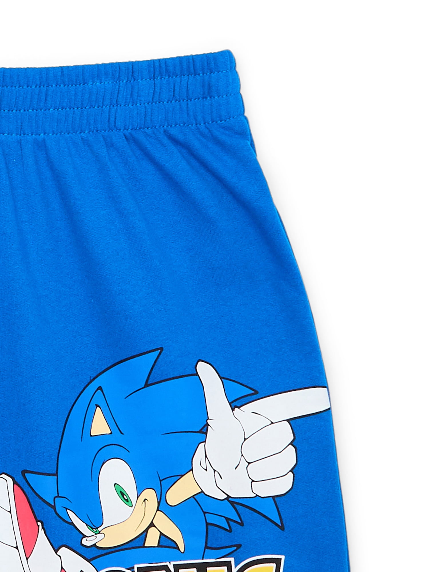 Sega Boys’ Sonic and Friends Front and Back Graphic Short Sleeve Tee and Shorts Set, 2-Piece, Sizes 4-18