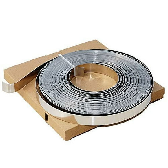 VOTOER 304 Stainless Steel Banding Strapping Band Strap Tools for Strapping 0.03" Thick Coil, 100 Feet Roll (3/4" Width)
