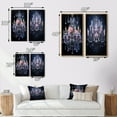 thumbnail image 4 of Designart "Chandelier euphony In Contrasts II" Chandelier Wall Art Set Of 2 - Purple Fashion Canvas Set For Living Room Decor, 4 of 7