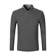thumbnail image 3 of Blusas y camisas de manga larga con cuello redondo para hombre, blusa holgada de color liso con botones y cuello redondo, blusa de manga larga con cuello redondo para hombre, 3 of 8