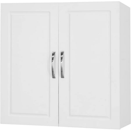 

YAYE Bathroom Kitchen Wall Cabinet Garage or Laundry Room Wall Storage Cabinet White Stipple Linen Tower Bath Cabinet Cabinet with Shelf White FRG231-W