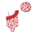 thumbnail image 1 of Toddler Girls One Piece Swimsuit Bathing Suit Beach Swimwear Summer Clothes, 1 of 4