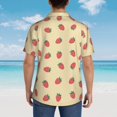 thumbnail image 4 of Pofeuu Strawberries Print Hawaiian Shirt for Men Sleeves Casual Button Down Summer Beach Dress Shirts T-Shirts,XX-Large, 4 of 7