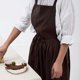 thumbnail image 2 of Billuyoard Algodón Lino Jardinería Café Camarero Vestido Uniforme Delantal Delantal Babero Mujeres Hombres Trabajo Estudio Limpieza del hogar Type3 NO3, 2 of 6