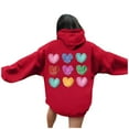 thumbnail image 1 of WILLBEST Sudadera con Capucha para Mujer, Estilo Casual, Ideal para El Día de San Valentín Sudadera Estampada con Capucha, Estilo Holgado XX-Grande, 1 of 4