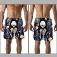 thumbnail image 3 of luoweisi Men's Beach Shorts Quick Dry Swim Trunks with Mesh Lining Skeleton M, 3 of 5