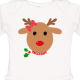 thumbnail image 4 of Inktastic girl reindeer Boys or Girls Long Sleeve Baby Bodysuit, 4 of 5