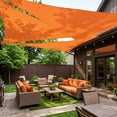 thumbnail image 4 of Sun Shade Sail for Patio, Yamaziot 16x16x16 ft Triangle Canopy, Waterproof UV Block Cover Sunshade for Outdoor Backyard Lawn Garden Pool, Orange, 4 of 8