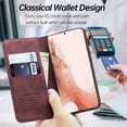thumbnail image 3 of Galaxy S22 Plus Wallet Case,  Flip Folio Wallet Cover Slim Premium PU Leather Case with RFID Blocking Card Holders Kickstand Magnetic Closure Bumper Cover for Samsung Galaxy S22 Plus 6.6 inch,Winered, 3 of 8