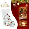 thumbnail image 4 of Coolnut 17.7 Inch Christmas Stockings, 1 PCS Rose Flower Cupcakes Valentine Presonalized Large Stocking Sock for Family Holiday Xmas Party Decorations, 4 of 7