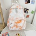 thumbnail image 2 of Bolsa Moda Tie Dye Mochilas de viaje Mochilas escolares de nylon de gran capacidad para mujeres (naranja) Ehuebsd Para Estrenar, 2 of 9