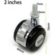 thumbnail image 2 of 4 Pieces Universal Swivel Wheels, Trolley Furniture Caster Replacement, Alloy Caster Furniture Wheel, with Brake Function, Chair Casters for Office/Sc, 2 of 5