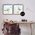thumbnail image 4 of Stupell Industries Seagull & Sandpiper Birds Animals & Insects Painting Black Framed Art Print Wall Art, 17 x 17, 4 of 10