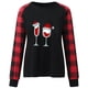 thumbnail image 5 of Camisas Navideñas Para Mujer Tops de Manga Larga Moda Casual Estampado de Cuello Redondo Blusa Superior Suelta Jersey Odeerbi ODB200631, 5 of 8