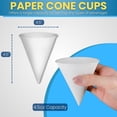 thumbnail image 2 of Vasos cónicos desechables Smygoods de papel blanco de 130 ml (paquete de 200), 2 of 8